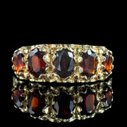 Victorian Style Garnet Ring 2ct Total