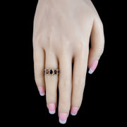 Victorian Style Garnet Ring 2ct Total