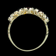Victorian Style Garnet Ring 2ct Total