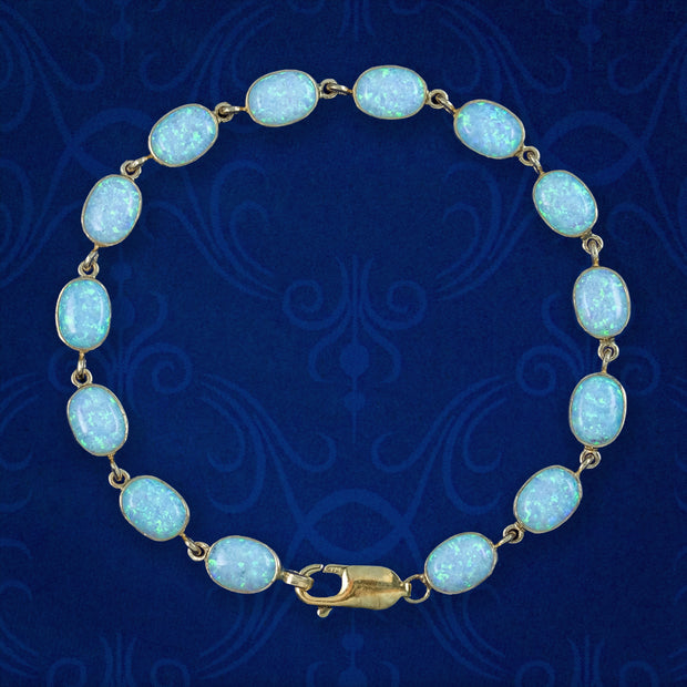 Victorian Style Opal Bracelet 9ct Gold
