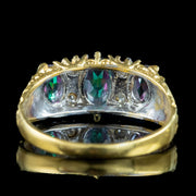 Victorian Style Mystic Topaz CZ Ring 