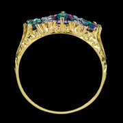 Victorian Style Mystic Topaz CZ Ring 