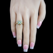 Victorian Style Opal Cluster Ring 