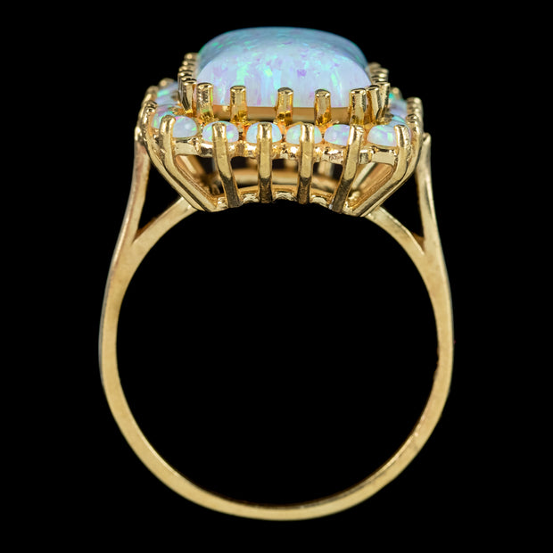 Victorian Style Opal Cluster Ring