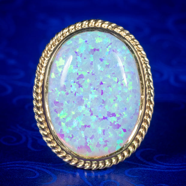 Victorian Style Opal Cocktail Ring 15ct Opal