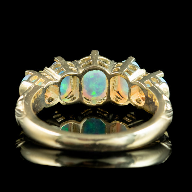 Victorian Style Opal Five Stone Ring