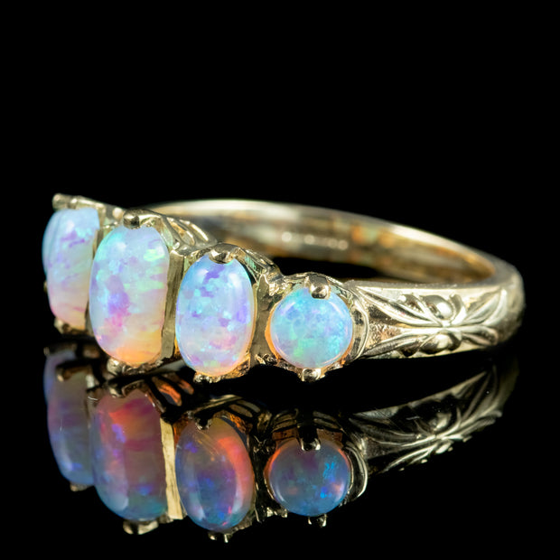 Victorian Style Opal Five Stone Ring