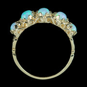 Victorian Style Opal Five Stone Ring 