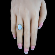 Victorian Style Opal Solitaire Ring 5.5ct Opal