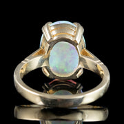 Victorian Style Opal Solitaire Ring 6ct Opal