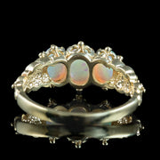 Victorian Style Opal Trilogy Ring 1.2ct Total
