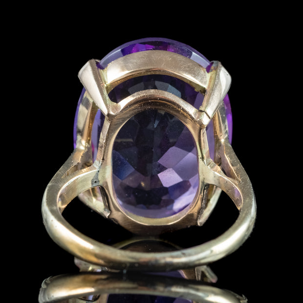 Vintage Amethyst Cocktail Ring 14ct Amethyst