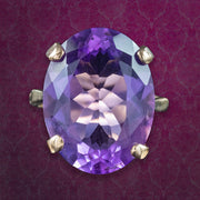 Vintage Amethyst Cocktail Ring 14ct Amethyst