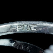 Vintage Aquamarine Diamond Ring 3ct Aquamarine 