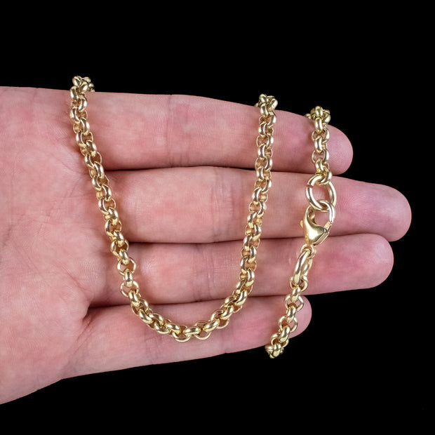 Vintage Cable Chain Sterling Silver 18ct Gold Gilt