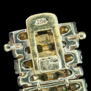 Vintage Cubic Zirconia Bracelet Silver 18ct Gold Ultima Edizione