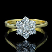 Vintage Diamond Cluster Ring 0.70ct Total