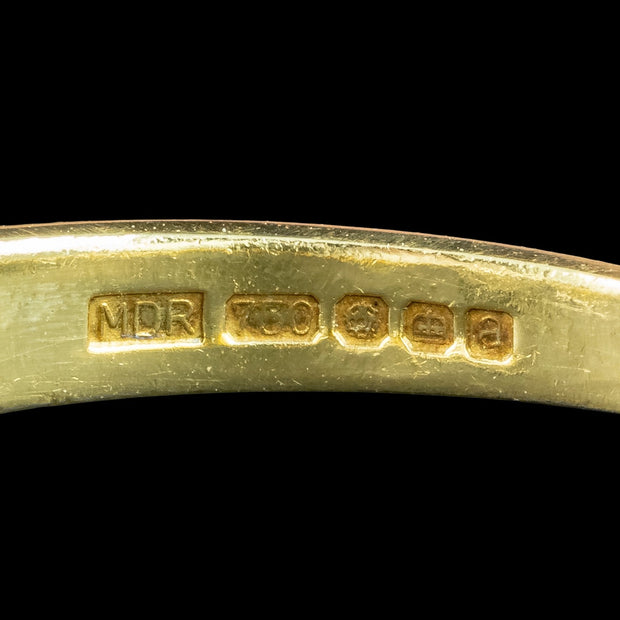 Vintage Diamond Cluster Ring 0.75ct Total Dated 2000