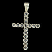 Vintage Diamond Cross Pendant 9ct Gold 0.50ct Diamond