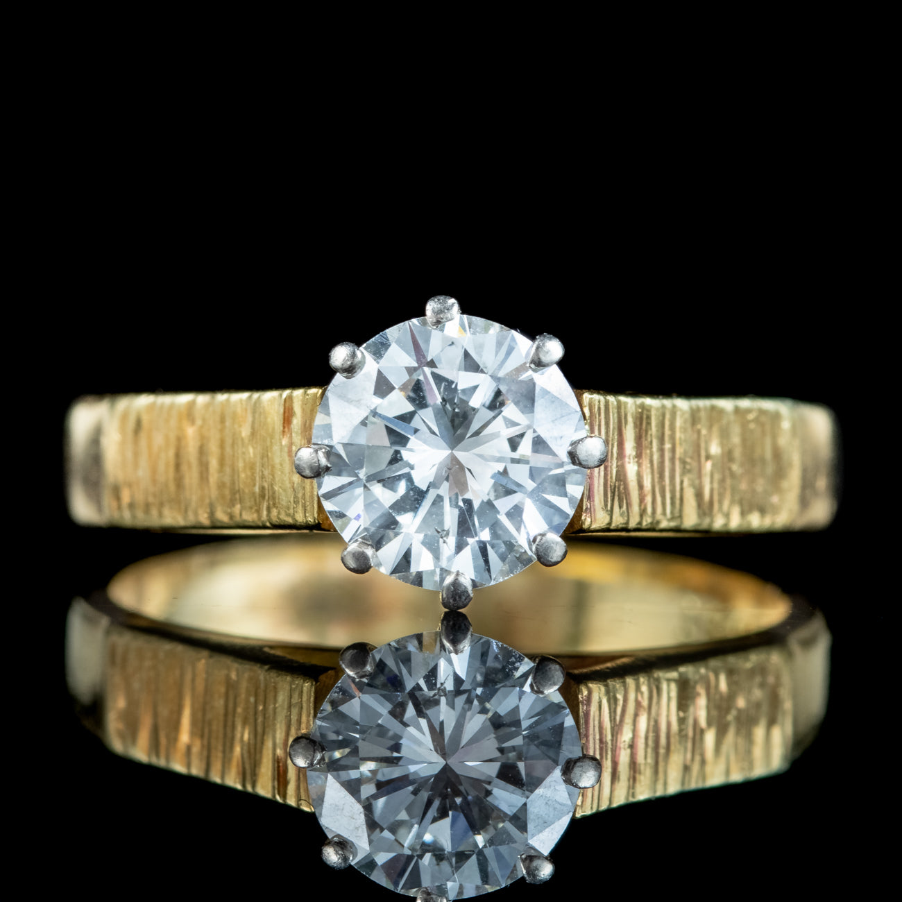Vintage Diamond Solitaire Ring | – Laurelle Antique Jewellery