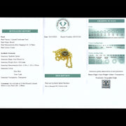 Vintage Double Strand Pearl Necklace With Blue Spinel Clasp with Cert