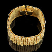 Vintage Gold Plated Cuff Bracelet 