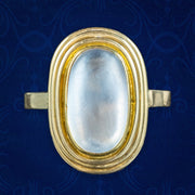 Vintage Moonstone Cocktail Ring 3ct Moonstone