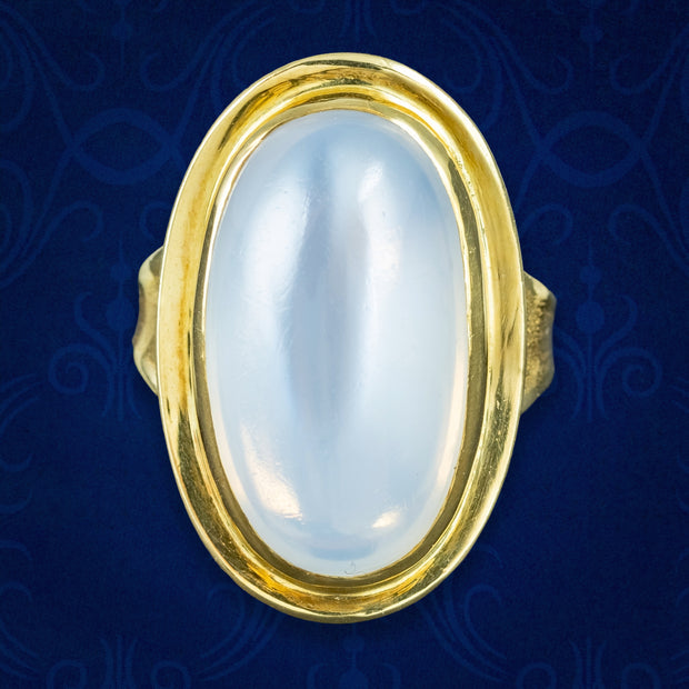Vintage Moonstone Cocktail Ring 16ct Moonstone