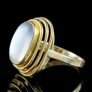 Vintage Moonstone Cocktail Ring 3ct Moonstone