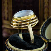 Vintage Moonstone Cocktail Ring 3ct Moonstone