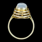 Vintage Moonstone Cocktail Ring 3ct Moonstone
