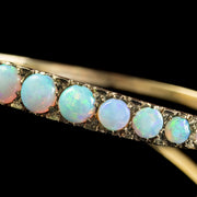 Vintage Opal Bangle 9ct Gold 4.1ct Opal Dated 1984