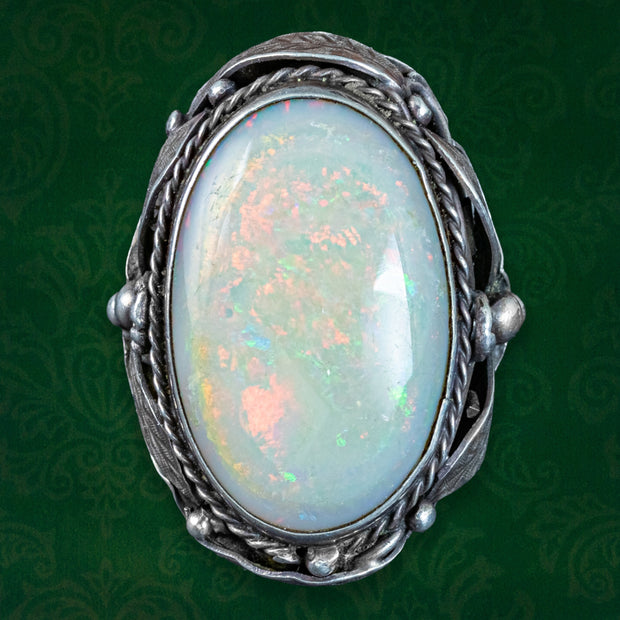 Vintage Opal Cocktail Ring 20ct Opal