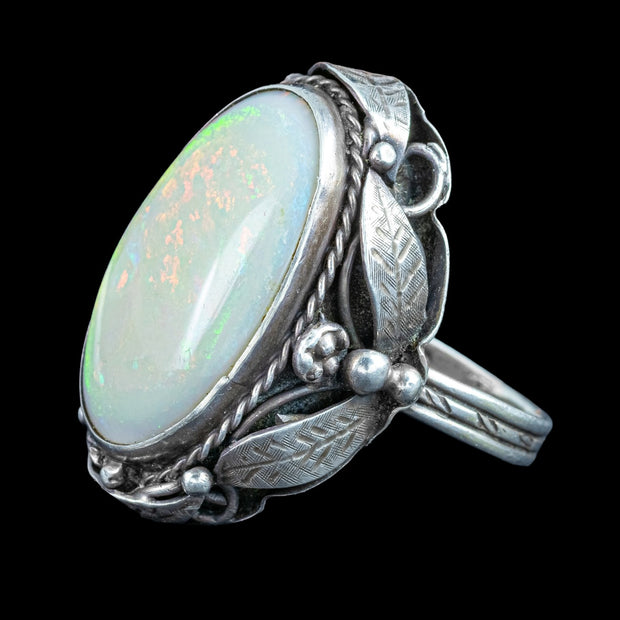 Vintage Opal Cocktail Ring 20ct Opal