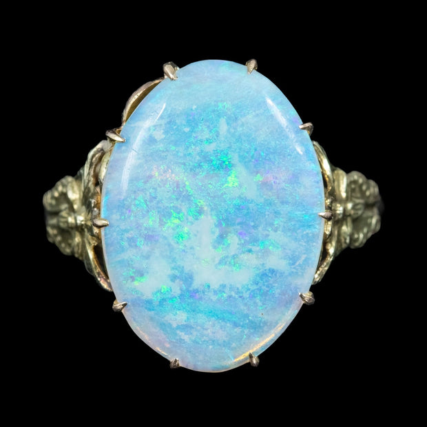 Vintage Opal Solitaire Ring 