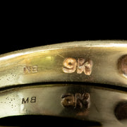Vintage Peridot Band Ring 0.35ct Peridot 