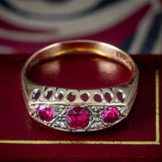 Vintage Ruby Diamond Ring 0.86ct Of Ruby Dated 1960