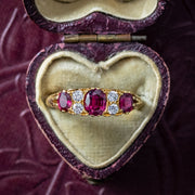 Vintage Ruby Diamond Ring 1ct Of Ruby Dated 1972