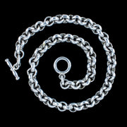 Vintage Silver Cable Chain Necklace