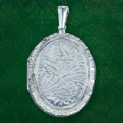 Vintage Sterling Silver Fern Locket