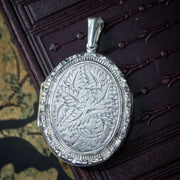 Vintage Sterling Silver Fern Locket