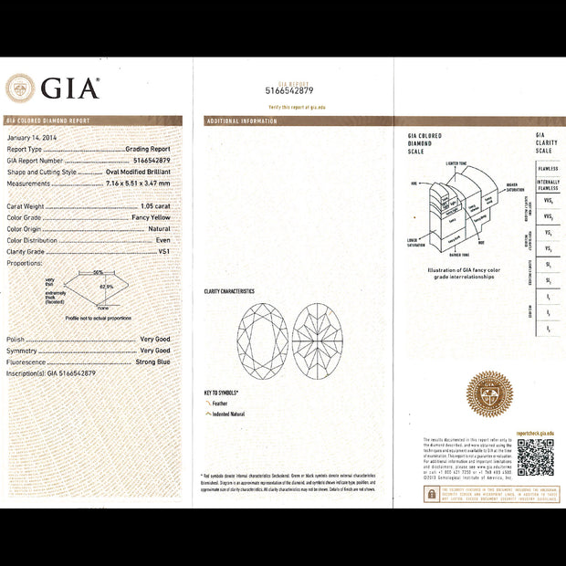 Vintage Yellow Fancy Diamond Cluster Ring 1.3ct Total With Cert
