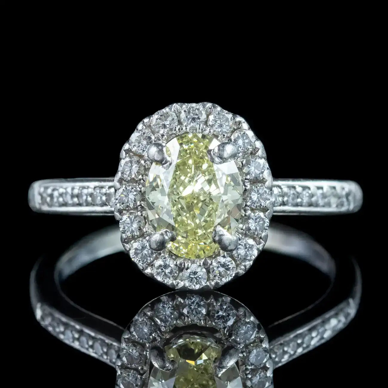 Vintage Fancy Diamond Cluster Ring | – Laurelle Antique Jewellery