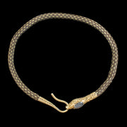 Antique Georgian Snake Collar Necklace Rock Crystal 18ct Gold