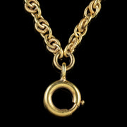 Antique Victorian French Guard Chain Gold On Silver