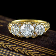 Victorian Style Old Cut Diamond Ring 3ct of Diamond with Cert