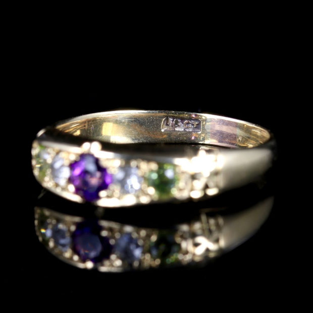 Antique Victorian Ring Suffragette 18Ct Gold Circa 1900.