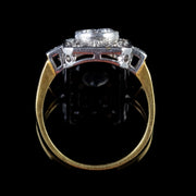 1Ct Paste Ring 18Ct Gold Silver