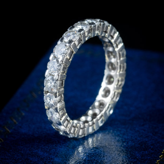 Art Deco Diamond Full Eternity Ring Platinum 2Ct Of Diamond Circa 1930
