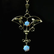 Victorian Style Opal Gold Pendant And Chain